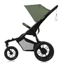Carucior sport, Lionelo, Azura, Cu 3 roti, Cu baldachin XXL impermeabil, Pliere compacta, Pana la 22 kg, 6-48 luni, Conform cu standardele europene de securitate EN1888-1 si EN1888-2, Verde - 4