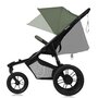 Carucior sport, Lionelo, Azura, Cu 3 roti, Cu baldachin XXL impermeabil, Pliere compacta, Pana la 22 kg, 6-48 luni, Conform cu standardele europene de securitate EN1888-1 si EN1888-2, Verde - 7