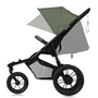 Carucior sport, Lionelo, Azura, Cu 3 roti, Cu baldachin XXL impermeabil, Pliere compacta, Pana la 22 kg, 6-48 luni, Conform cu standardele europene de securitate EN1888-1 si EN1888-2, Verde - 7