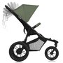 Carucior sport, Lionelo, Azura, Cu 3 roti, Cu baldachin XXL impermeabil, Pliere compacta, Pana la 22 kg, 6-48 luni, Conform cu standardele europene de securitate EN1888-1 si EN1888-2, Verde - 9