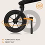 Carucior sport, Lionelo, Azura, Cu 3 roti, Cu baldachin XXL impermeabil, Pliere compacta, Pana la 22 kg, 6-48 luni, Conform cu standardele europene de securitate EN1888-1 si EN1888-2, Verde - 32