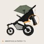 Carucior sport, Lionelo, Azura, Cu 3 roti, Cu baldachin XXL impermeabil, Pliere compacta, Pana la 22 kg, 6-48 luni, Conform cu standardele europene de securitate EN1888-1 si EN1888-2, Verde - 34