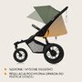 Carucior sport, Lionelo, Azura, Cu 3 roti, Cu baldachin XXL impermeabil, Pliere compacta, Pana la 22 kg, 6-48 luni, Conform cu standardele europene de securitate EN1888-1 si EN1888-2, Verde - 35
