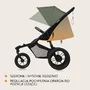 Carucior sport, Lionelo, Azura, Cu 3 roti, Cu baldachin XXL impermeabil, Pliere compacta, Pana la 22 kg, 6-48 luni, Conform cu standardele europene de securitate EN1888-1 si EN1888-2, Verde - 35