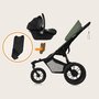 Carucior sport, Lionelo, Azura, Cu 3 roti, Cu baldachin XXL impermeabil, Pliere compacta, Pana la 22 kg, 6-48 luni, Conform cu standardele europene de securitate EN1888-1 si EN1888-2, Verde - 40