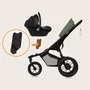 Carucior sport, Lionelo, Azura, Cu 3 roti, Cu baldachin XXL impermeabil, Pliere compacta, Pana la 22 kg, 6-48 luni, Conform cu standardele europene de securitate EN1888-1 si EN1888-2, Verde - 40