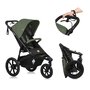 Carucior sport, Lionelo, Azura, Cu 3 roti, Cu baldachin XXL impermeabil, Pliere compacta, Pana la 22 kg, 6-48 luni, Conform cu standardele europene de securitate EN1888-1 si EN1888-2, Verde - 42