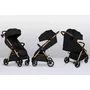 Carucior sport, Lionelo, Ingrid, Capotina impermeabila cu filtru UPF50+, Pana la 22 Kg, Spatar reglabil in 3 pozitii, Include suport pahar si plasa de tantari, Sistem pentru pliere automata, 6 luni+, Negru - 20