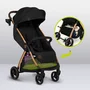 Carucior sport, Lionelo, Ingrid, Capotina impermeabila cu filtru UPF50+, Pana la 22 Kg, Spatar reglabil in 3 pozitii, Include suport pahar si plasa de tantari, Sistem pentru pliere automata, 6 luni+, Negru - 26