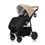 Carucior sport, Lionelo, Natt, De la nastere, Cu accesorii si capotina XXL reglabila, 0 - 22 kg, Conform cu standardele europene de securitate EN1888-1, EN1888-2, Bej - 4