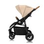 Carucior sport, Lionelo, Natt, De la nastere, Cu accesorii si capotina XXL reglabila, 0 - 22 kg, Conform cu standardele europene de securitate EN1888-1, EN1888-2, Bej - 7