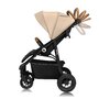 Carucior sport, Lionelo, Natt, De la nastere, Cu accesorii si capotina XXL reglabila, 0 - 22 kg, Conform cu standardele europene de securitate EN1888-1, EN1888-2, Bej - 10