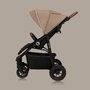 Carucior sport, Lionelo, Natt, De la nastere, Cu accesorii si capotina XXL reglabila, 0 - 22 kg, Conform cu standardele europene de securitate EN1888-1, EN1888-2, Bej - 23