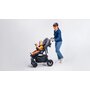 Carucior sport, Lionelo, Natt, De la nastere, Cu accesorii si capotina XXL reglabila, 0 - 22 kg, Conform cu standardele europene de securitate EN1888-1, EN1888-2, Bej - 32