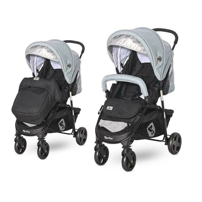 Lorelli - carucior sport martina, cu husa de picioare, albastru/gri