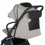 Carucior sport, Petite&Mars, Flip, Pliere compacta cu o mana, Spatar reglabil pana la pozitie de somn, Suport picioare reglabil, Copertina extensibila cu protectie UPF50+, Pana la 22 kg, 0 luni+, Gri - 9