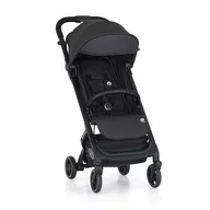 Carucior sport, Petite&Mars, Fly, Pliere compacta, Spatar reglabil pana la pozitie de somn, Suport picioare reglabil, Copertina extensibila cu protectie UPF40+, Suport pahar inclus, Pana la 22 kg, 0 luni+, Negru