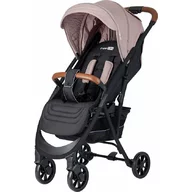 Carucior sport, FreeON, Lux, Pliabil automat, Usor 6.6 Kg, Tehnologie inovatoare One-Hand Folding, De la 6 luni pana la 22 kg, Din aluminiu, Benzi reflectorizante pe capotina, Beige/Black