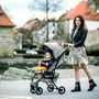Carucior sport, FreeON, Lux, Pliabil automat, Usor 6.6 Kg, Tehnologie inovatoare One-Hand Folding, De la 6 luni pana la 22 kg, Din aluminiu, Benzi reflectorizante pe capotina, Beige/Black - 9