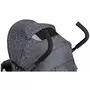 Carucior sport, FreeON, Simple, Spatar si suport picioare reglabile, Capotina cu fereastra, Conform cu standardele de siguranta EN 1888-1:2018 si A1:2022, Grey - 7