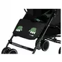 Carucior sport, FreeON, Simple, Spatar si suport picioare reglabile, Capotina cu fereastra, EN 1888-1:2018 si A1:A1:2022, Black/Green - 11