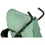 Carucior sport, FreeON, Simple, Spatar si suport picioare reglabile, Capotina cu fereastra, EN 1888-1:2018 si A1:A1:2022, Black/Green - 15