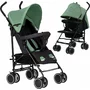 Carucior sport, FreeON, Simple, Spatar si suport picioare reglabile, Capotina cu fereastra, EN 1888-1:2018 si A1:A1:2022, Black/Green - 4