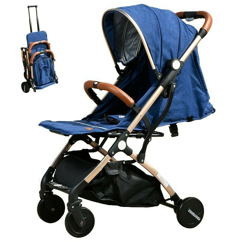 Crocodile - carucior sport s-16, 0-36 luni, 180 grade inclinare, dark blue