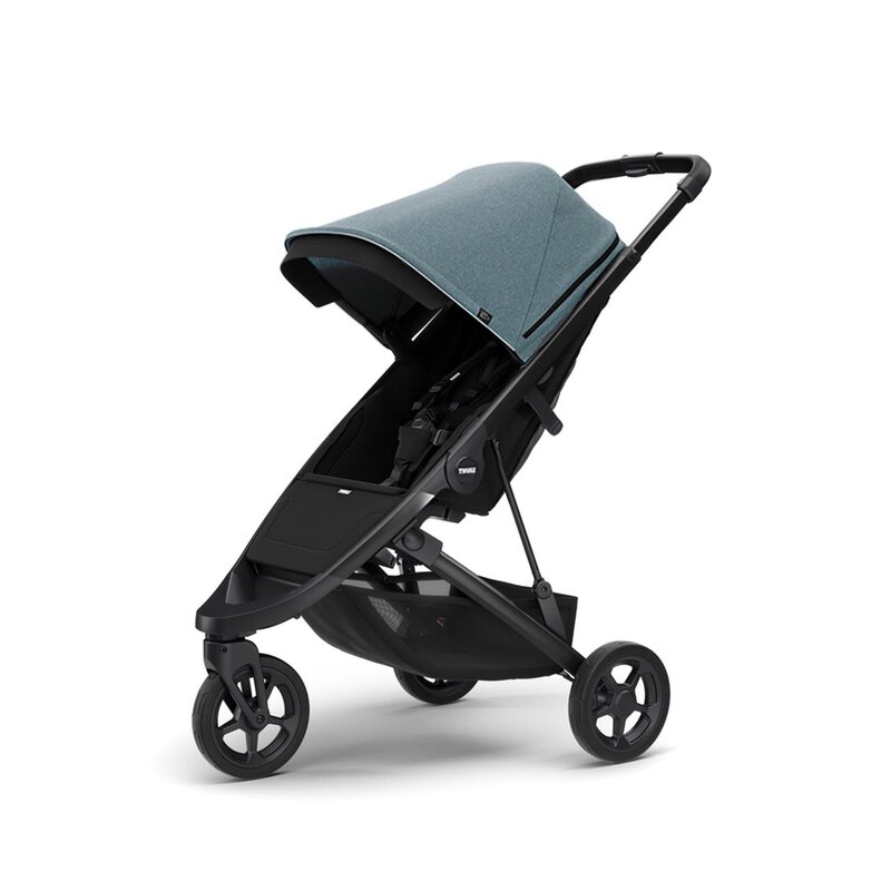 Thule - carucior sport spring cu copertina canopy, cu cadru negru teal melange