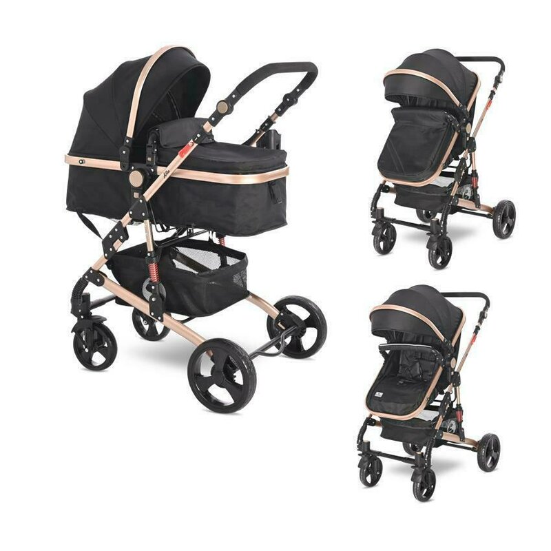 Lorelli - carucior 2 in 1 alba classic , transformabil, negru