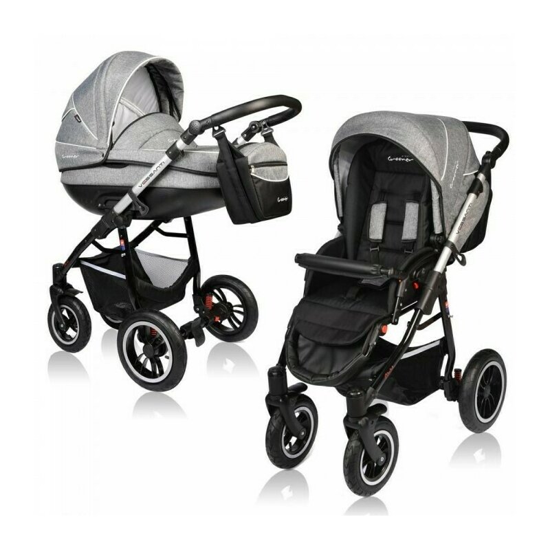 Vessanti - carucior 2 in 1 crooner prestige, gri