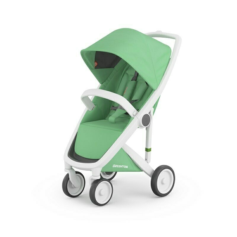 Greentom - Carucior sport 100% Ecologic Classic Upp, Alb/Verde