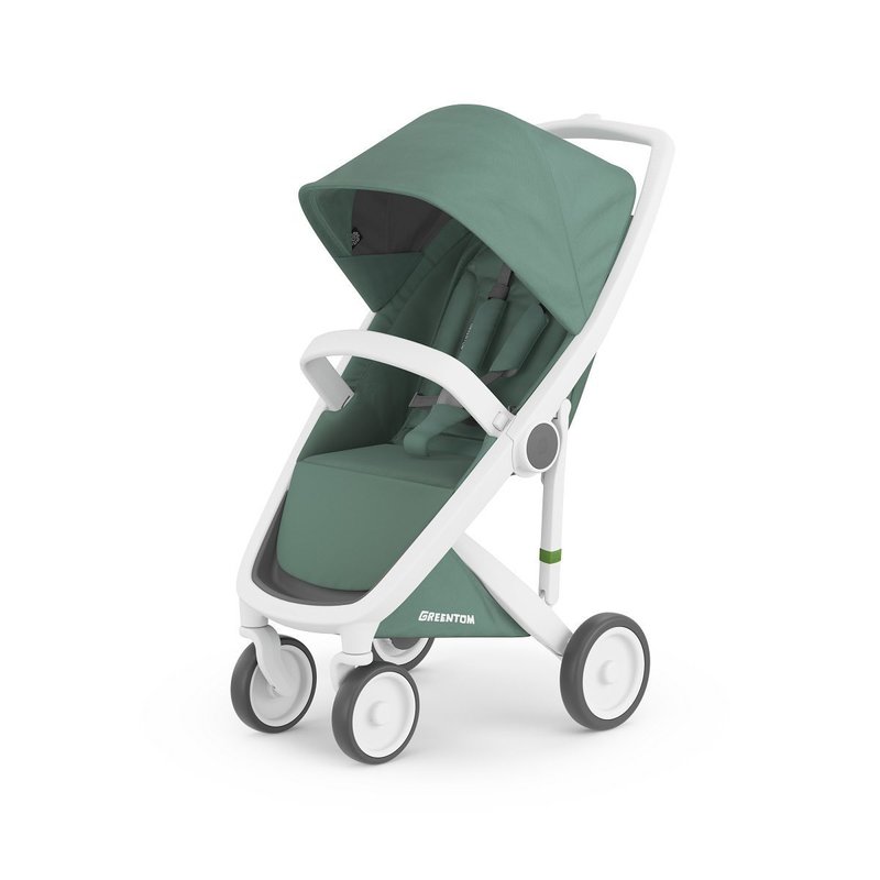 Greentom - Carucior sport 100% Ecologic Classic Upp, Alb/Verde