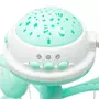 Carusel muzical, BabyMix, Pentru patut bebelusi, Cu proiectii, Cu melodii si sunete ale naturii, Cu 10 jucarii si ceas de jucarie pe suport, Mint - 3