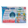 Carusel muzical, BabyMix, Pentru patut bebelusi, Cu proiectii, Cu melodii si sunete ale naturii, Cu 10 jucarii si ceas de jucarie pe suport, Mint - 10