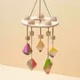 Carusel Montessori din lemn cu 5 corpuri geometrice, colorate, Mobbli - 2