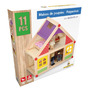 Casa de papusi din lemn Marionette 11 piese - 6