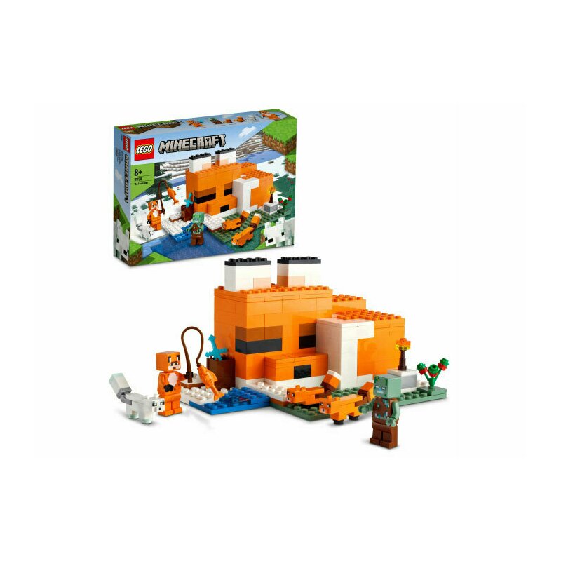 sac de box in forma de om Lego - Casa in forma de vulpe