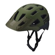 Casca Ciclism P2R FORTEX, M/L (59-61 cm), Verde inchis-Gri