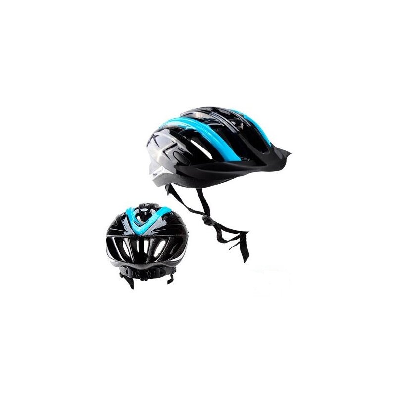 Casca ciclism Polisport Ride-In, neagra-albastra mat, M(54-58)