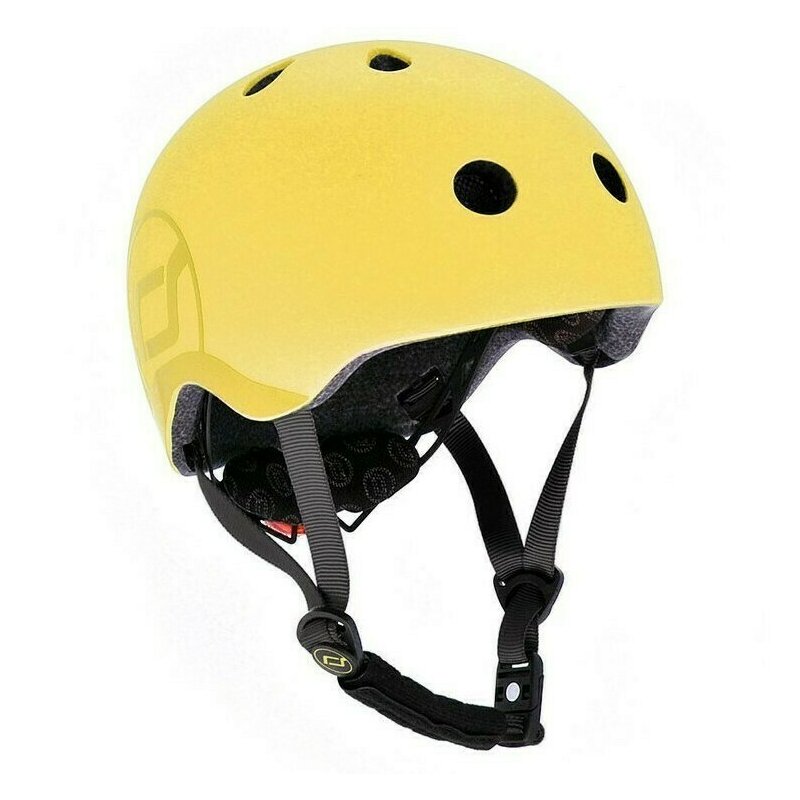 Scoot and ride - casca protectie lemon cu sistem de reglare, marime s-m