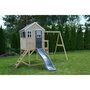 Casuta de gradina Grey Lodge cu platforma, tobogan si leagan (M24G), Wendi Toys - 2
