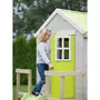 Casuta copii, de gradina Lime Lodge cu platforma, tobogan si leagan dublu (M28L), Wendi Toys - 3