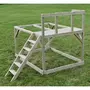 Casuta copii, de gradina Lime Lodge cu platforma, tobogan si leagan dublu (M28L), Wendi Toys - 5