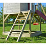 Casuta copii, de gradina Nordic Adventure House cu platforma cu loc pentru nisip, tobogan si leagan dublu (M30R), Wendi Toys - 9