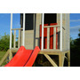 Casuta copii, de gradina Summer Adventure House cu platforma cu loc pentru nisip, tobogan si leagan dublu (M29R), Wendi Toys - 7