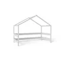 Casuta din lemn copii, 169x89x135 cm, Din lemn certificat FSC, In stil scandinav, Gri, YappyKids, YappyHytte House - 3