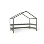 Casuta din lemn copii, 169x89x135 cm, Din lemn certificat FSC, In stil scandinav, Verde, YappyKids, YappyHytte House - 3