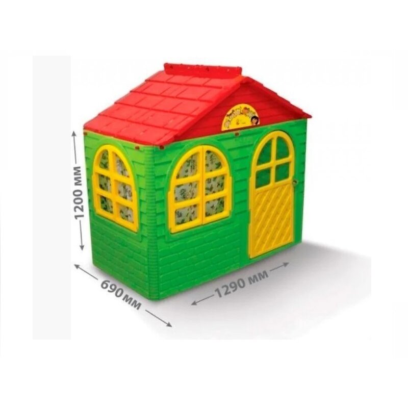 Mykids - casuta de joaca 02550/13 green/red - small