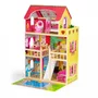 Casuta de papusi inalta din lemn cu mobilier si piscina, Ecotoys W06A333E - 1